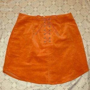 Orangey brown skirt size small (1-3)